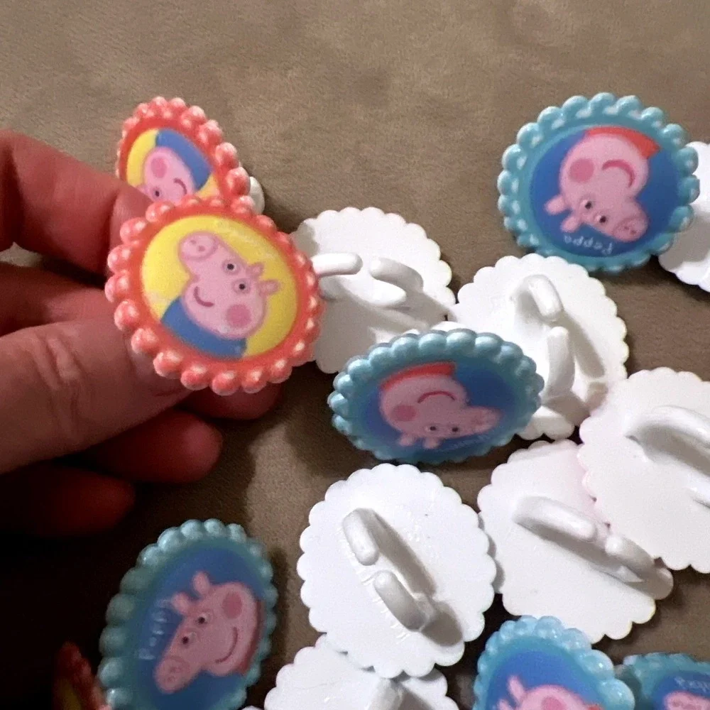 Decopac Peppa Pig & George 24 Count Party‎ Favor Rings Cupcake Toppers